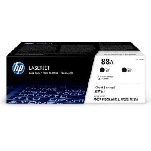 惠普（HP)LaserJet CC388AD硒鼓 88A 单支装(适用 1108;1106;M1213;1216;1136;M202;M226;M126;M128系列等)