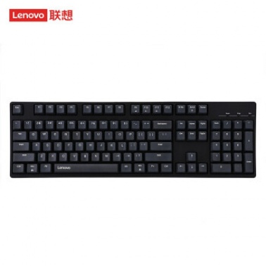 联想Lenovo104键cherry轴机械键盘有线机械键盘游戏机械键盘茶轴黑色