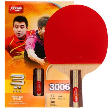 红双喜 3006乒乓球直拍 (单位：个)