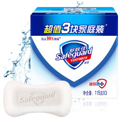 香皂舒肤佳香皂纯白清香型115gX3（抑菌99.9% 新老包装随机发货）