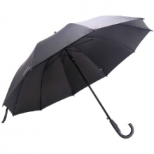 天堂伞 加大加固黑丝黑胶自开直杆商务伞晴雨伞 黑色 193E升级版